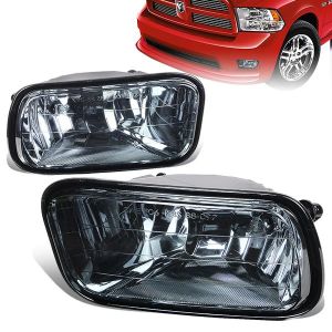 SK-Import Fog Light Chrome Housing Smoke Lens Dodge Ram