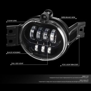 SK-Import Fog Light LED Black Housing Clear Lens Dodge Ram