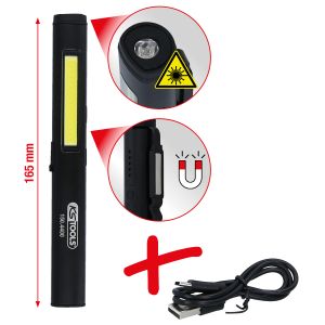 KS tools Inspection Lamp 350 / 120 Lumen LED Black Aluminum