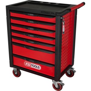 KS tools Tool Trolley 7 Drawers Red Steel