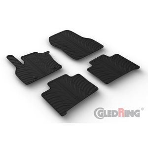 Gledring Car Mats Black Rubber Renault Zoë