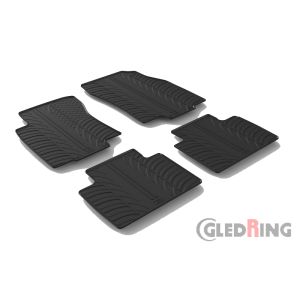 Gledring Car Mats Black Rubber Renault Koleos