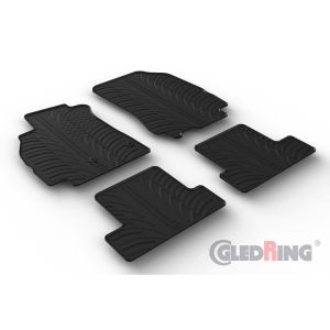 Gledring Car Mats Black Rubber Renault Mégane