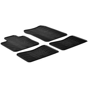 Gledring Car Mats Black Rubber Renault Twingo