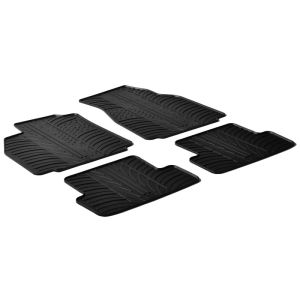 Gledring Car Mats Black Rubber Renault Mégane