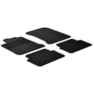 Gledring Car Mats Black Rubber Renault Laguna