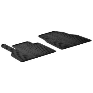 Gledring Car Mats Black Rubber Renault Kangoo
