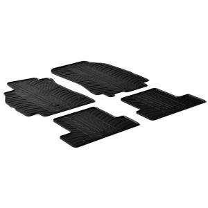 Gledring Car Mats Black Rubber Renault Mégane