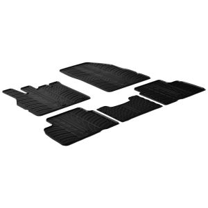 Gledring Car Mats Black Rubber Renault Scenic