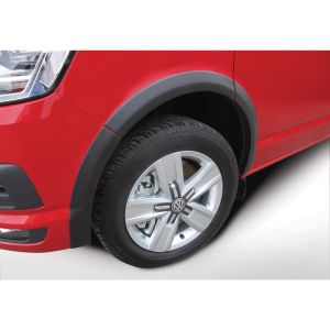 RGM Front and Rear Wheel Arch Extensions Black ABS Plastic Volkswagen Transporter
