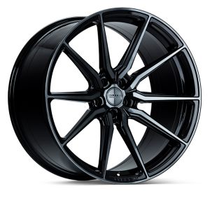 Vossen Wheels HF-3 Hybrid Forged Series Wheels 22 Inch 10.5J ET30 5x112 Deep Concave Flow Form Double Tinted Black