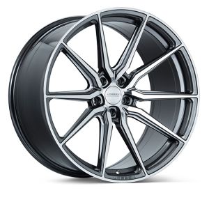 Vossen Wheels HF-3 Hybrid Forged Series Wheels 19 Inch 8.5J ET30 5x120 Flow Form Gloss Graphite Polished