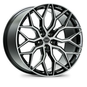 Vossen Wheels HF-2 Hybrid Forged Series Wheels 22 Inch 9J ET30 5x120 Flow Form Brushed Gloss Black