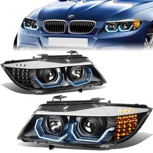 SK-Import Headlight LED Black Housing BMW 3-serie