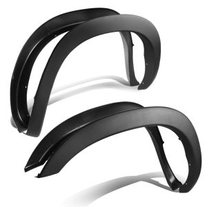 ABS Dynamics Front and Rear Fender Flares Black ABS Plastic Dodge Ram