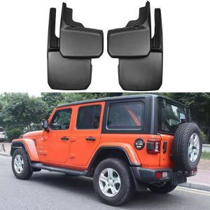 SK-Import Front and Rear Mudflaps Black ABS Plastic Jeep Wrangler
