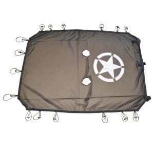 SK-Import Sunshade Mesh Black Polyester Jeep Wrangler