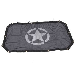 SK-Import Sunshade Mesh Black Polyester Jeep Wrangler
