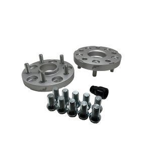JR-Wheels Wheel Spacers JRWA1 Bolts > Nuts 5x112>5x120 – 66,6>72,6 - M12x1,5>M14x1,5 - 20mm Silver 149mm Aluminum