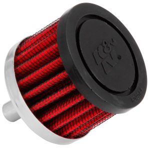K&N Breather Filter Steel Baseplate Red