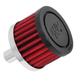 K&N Breather Filter Steel Baseplate Red