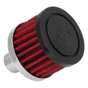 K&N Breather Filter Steel Baseplate Red