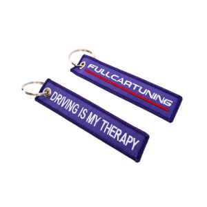 Fullcartuning Key Chain Driving is my therapy Purple
