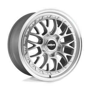 Rotiform LSR R155 Wheels 18 Inch 8.5J ET45 5x112 Cast Gloss Silver Machined