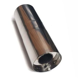 M2 Motorsport Silencer Hornet Style Long 90mm Stainless Steel