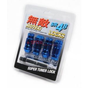 Muteki Security Nuts Tuner Blue Chrome Vanadium M12x1,25