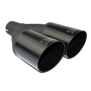 Ulter Sport Exhaust Tip Dual Tip Black Stainless Steel