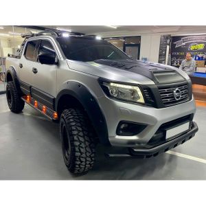 Oneway Front and Rear Fender Flares Black ABS Plastic Nissan Navara