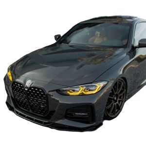Oneway Front Bumper Lip Black ABS Plastic BMW 4-serie LCI