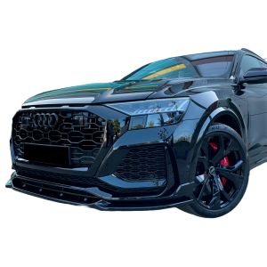 Oneway Front Bumper Lip Black ABS Plastic Audi RSQ8