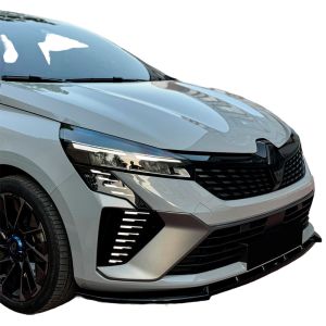 Oneway Front Bumper Lip Black ABS Plastic Renault Clio