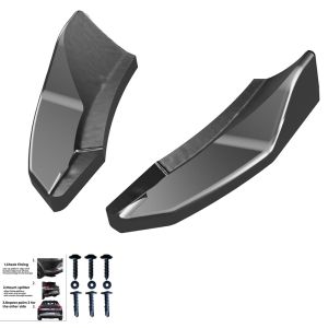Oneway Rear Bumper Corners Black ABS Plastic Ford Fiesta