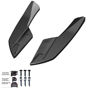 Oneway Rear Bumper Corners Black ABS Plastic Audi S3