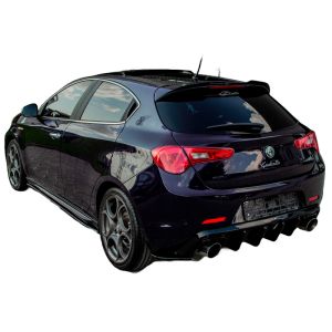 Oneway Rear Bumper Corners Black ABS Plastic Alfa Giulietta