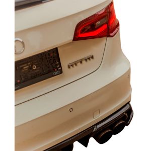 Oneway Rear Bumper Corners Black ABS Plastic Audi S3
