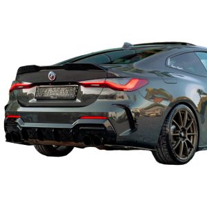 Oneway Rear Bumper Corners Black ABS Plastic BMW 4-serie LCI
