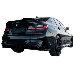 Oneway Rear Bumper Corners Black ABS Plastic BMW 3-serie