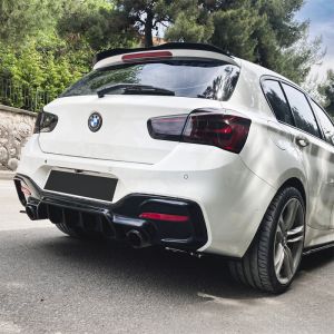 Oneway Rear Diffuser Black ABS Plastic BMW 1 Serie LCI
