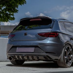 Oneway Rear Diffuser Black ABS Plastic Seat Leon Facelift