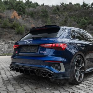 Oneway Rear Diffuser Black ABS Plastic Audi A3,S3