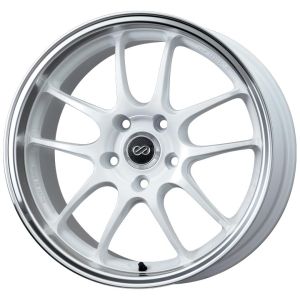 Enkei PF01 Wheels 17 Inch 8J ET50 5x114.3 White Machine Lip