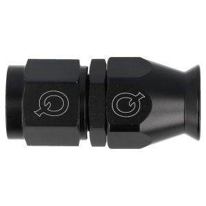 QSP Hose Adapter PTFE Straight Black Aluminum