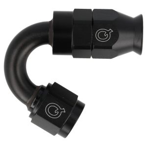 QSP Hose Adapter PTFE 150 Degrees Black Aluminum