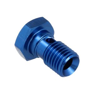 QSP Banjo Bolt Blue Aluminum