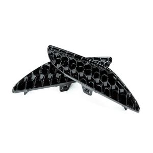 Acexxon Rear Reflector Insert 3D Honeycomb Style Gloss Black Plastic BMW X5,X6