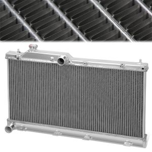 J2 Engineering Radiator Performance 2 Row Silver Aluminum Subaru Impreza